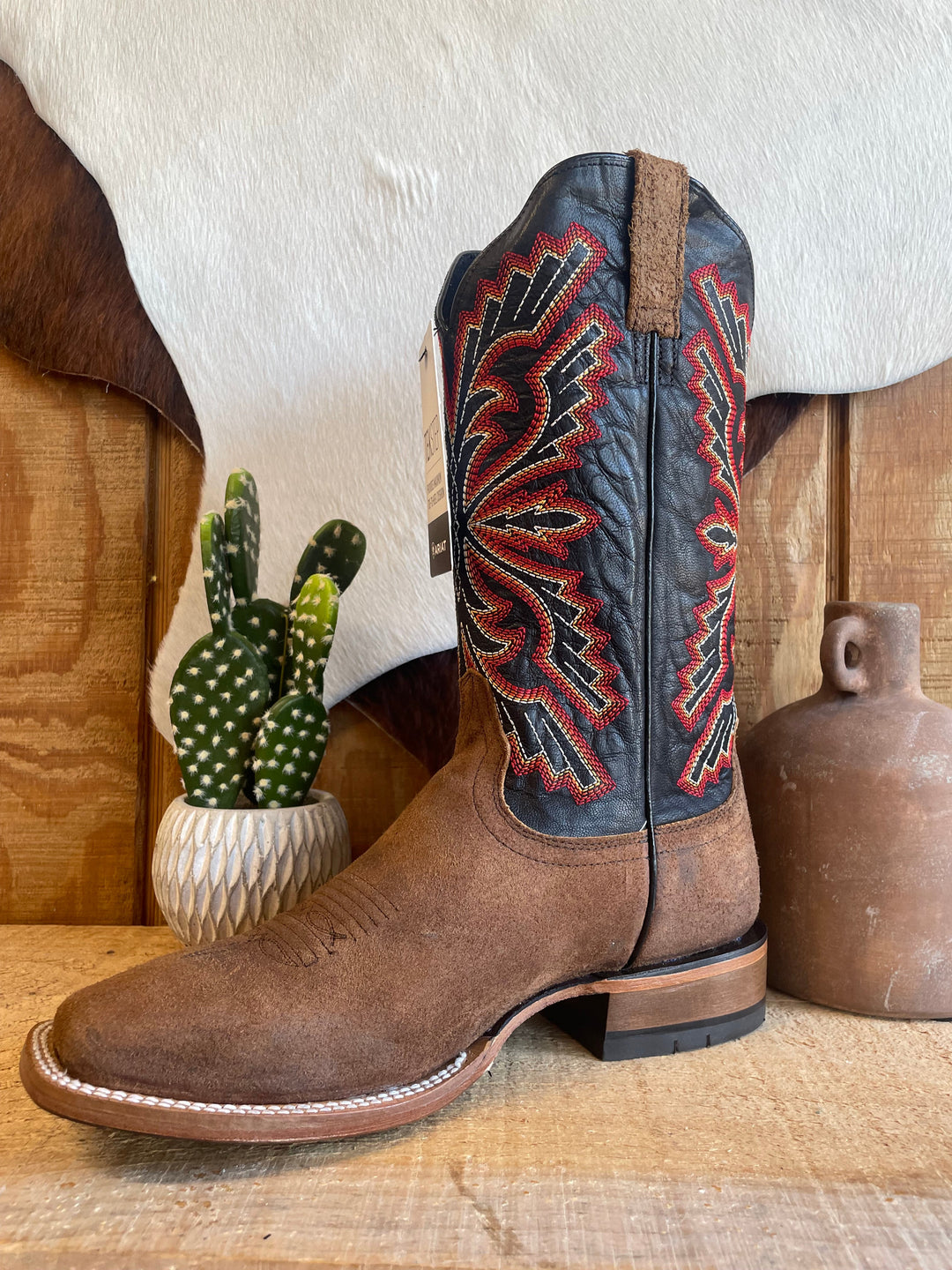 MNS Sting Cowboy Boot WEATHERED WICKER - Double C Western SupplyAriat