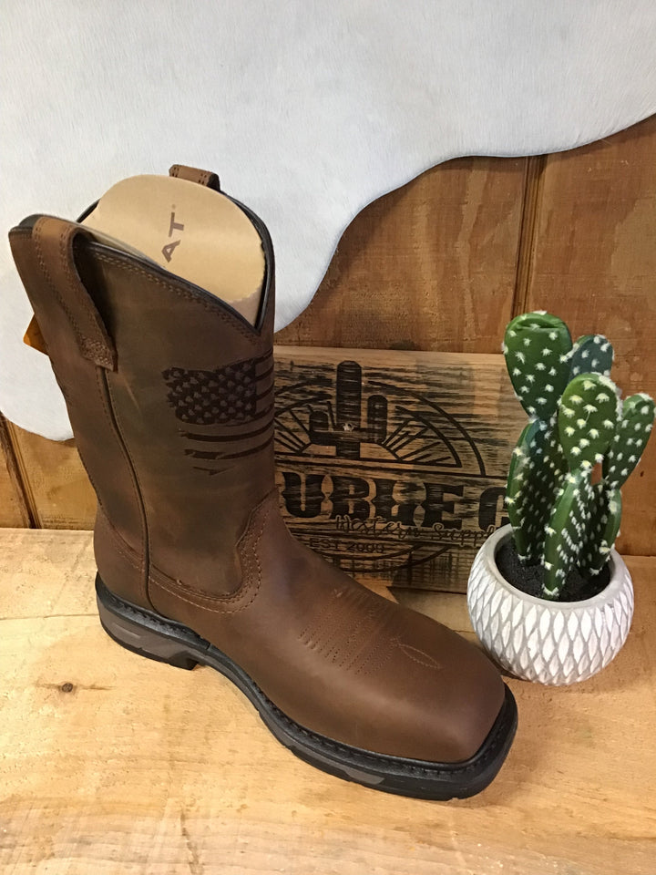 MNS WorkHog XT Patriot Waterproof Carbon Toe Work Boot - Double C Western SupplyAriat