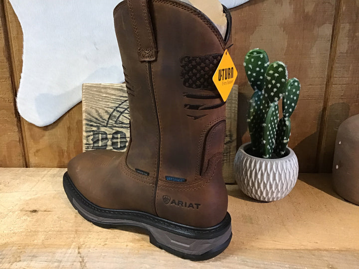 MNS WorkHog XT Patriot Waterproof Carbon Toe Work Boot - Double C Western SupplyAriat
