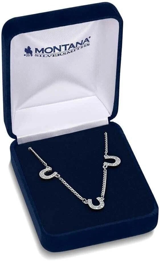 Montana Silversmiths Luck's Coming Around Necklace NC5788 - Double C Western SupplyMontana Silversmiths