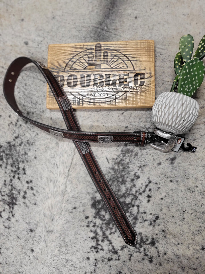 Nocona Leather Cross Concho Belt - Double C Western SupplyDouble C Western Supply