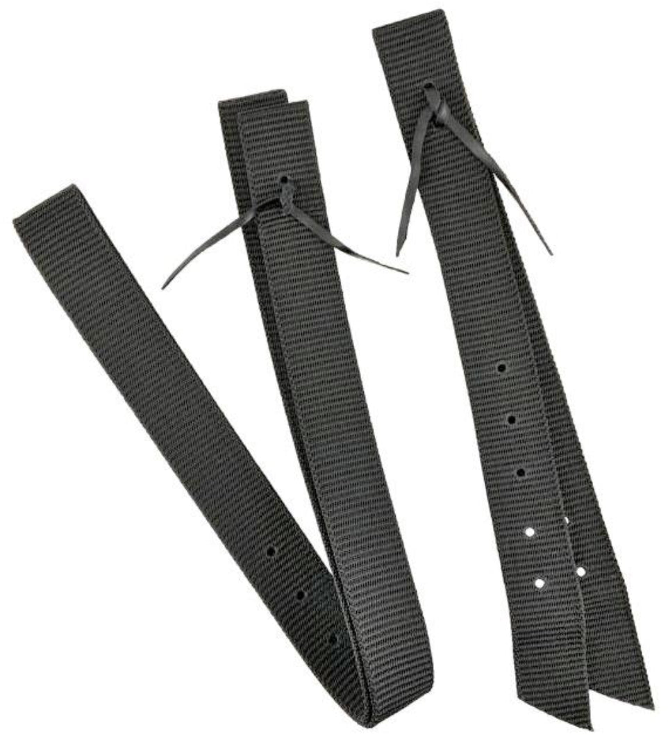 Nylon Off Billet and Tie Strap Set in Black - Double C Western SupplyShiloh