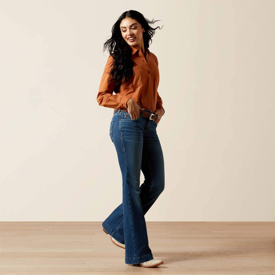 Perfect Rise Leslie Slim Trouser Jeans 10065882 - Double C Western SupplyAriat