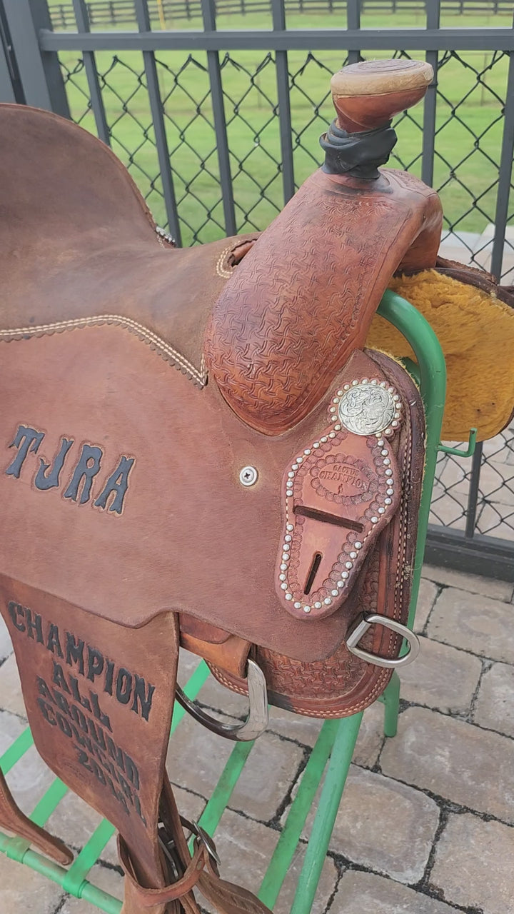 15" 2014 Cactus Saddlery Trophy Roping Saddle