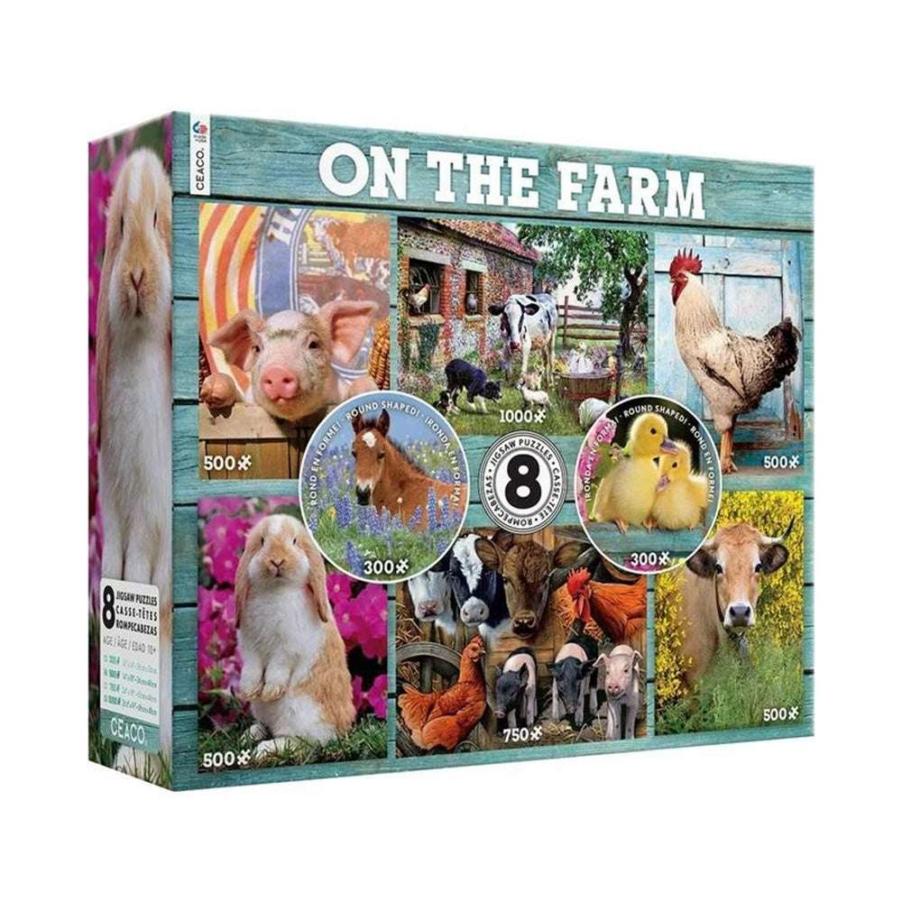 On The Farm 8 In 1 Puzzle Pack 3729-1 Puzzle Shiloh