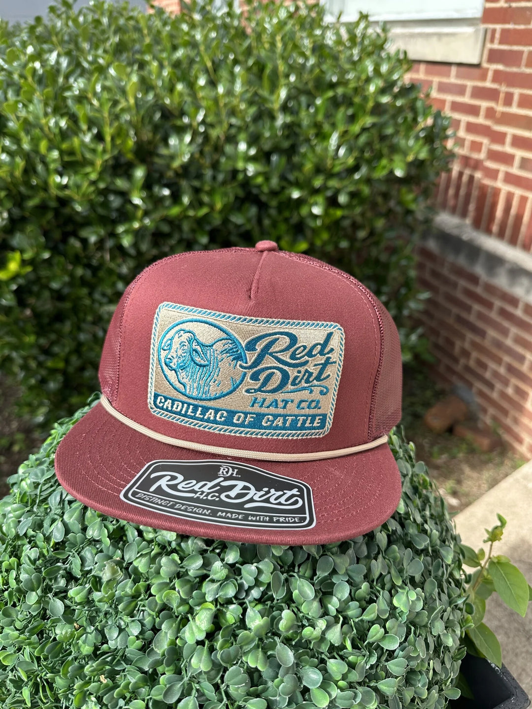 Red Dirt Hat Co. "Cadillac of Cattle" Flat Bill Cap RDHC-607