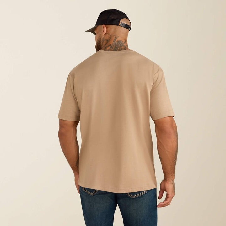 Rebar Cotton Strong Standard Pocket T-Shirt 10071290 GREIGE - Double C Western SupplyAriat