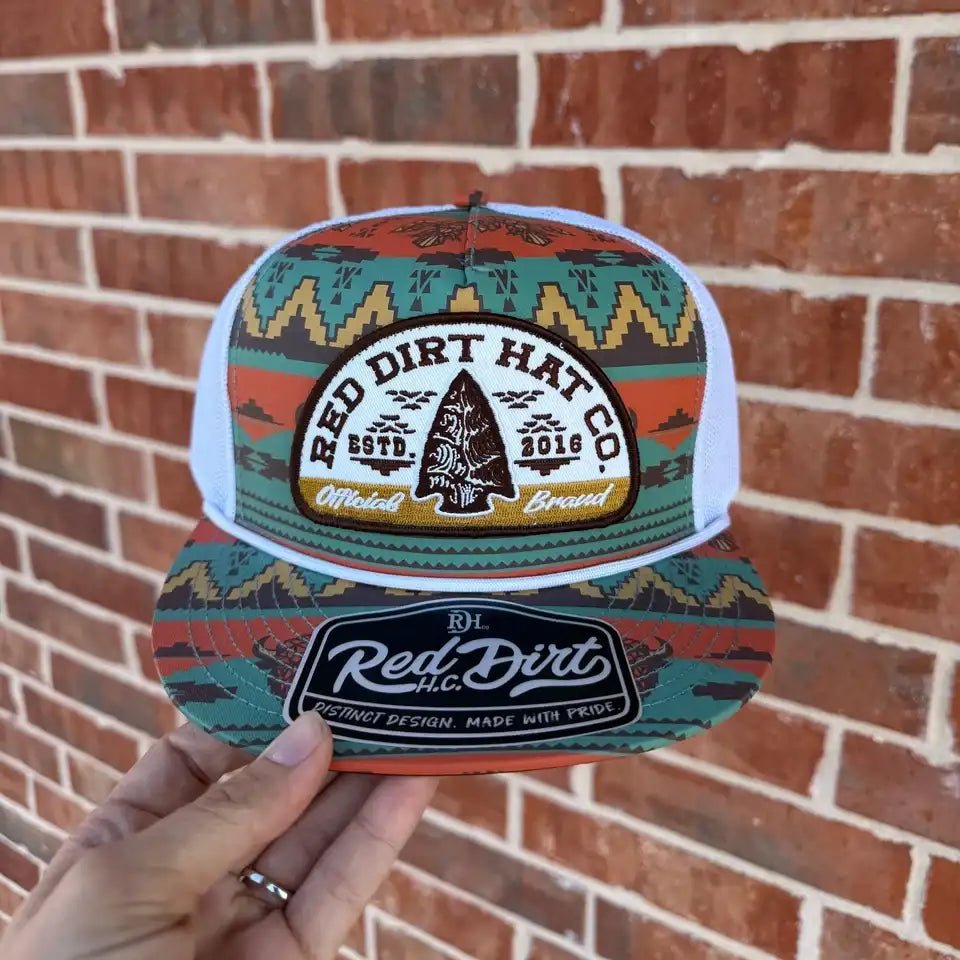 Red Dirt Co. Lost & Found Cap Aztec/White RDHC-596 - Double C Western SupplyRed Dirt