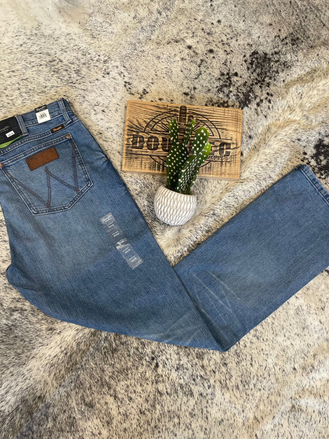 RETRO GREEN JEAN: MENS SLIM BOOT - Double C Western SupplyWrangler