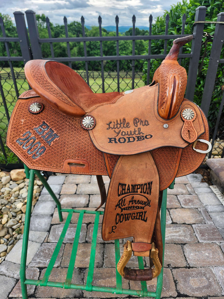 15" 2009 Running P Barrel Saddle Saddle Running P