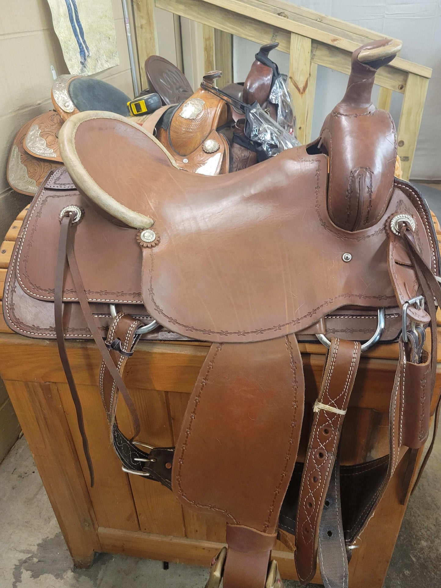 17" Corriente Association Ranch Saddle Double C Western Supply