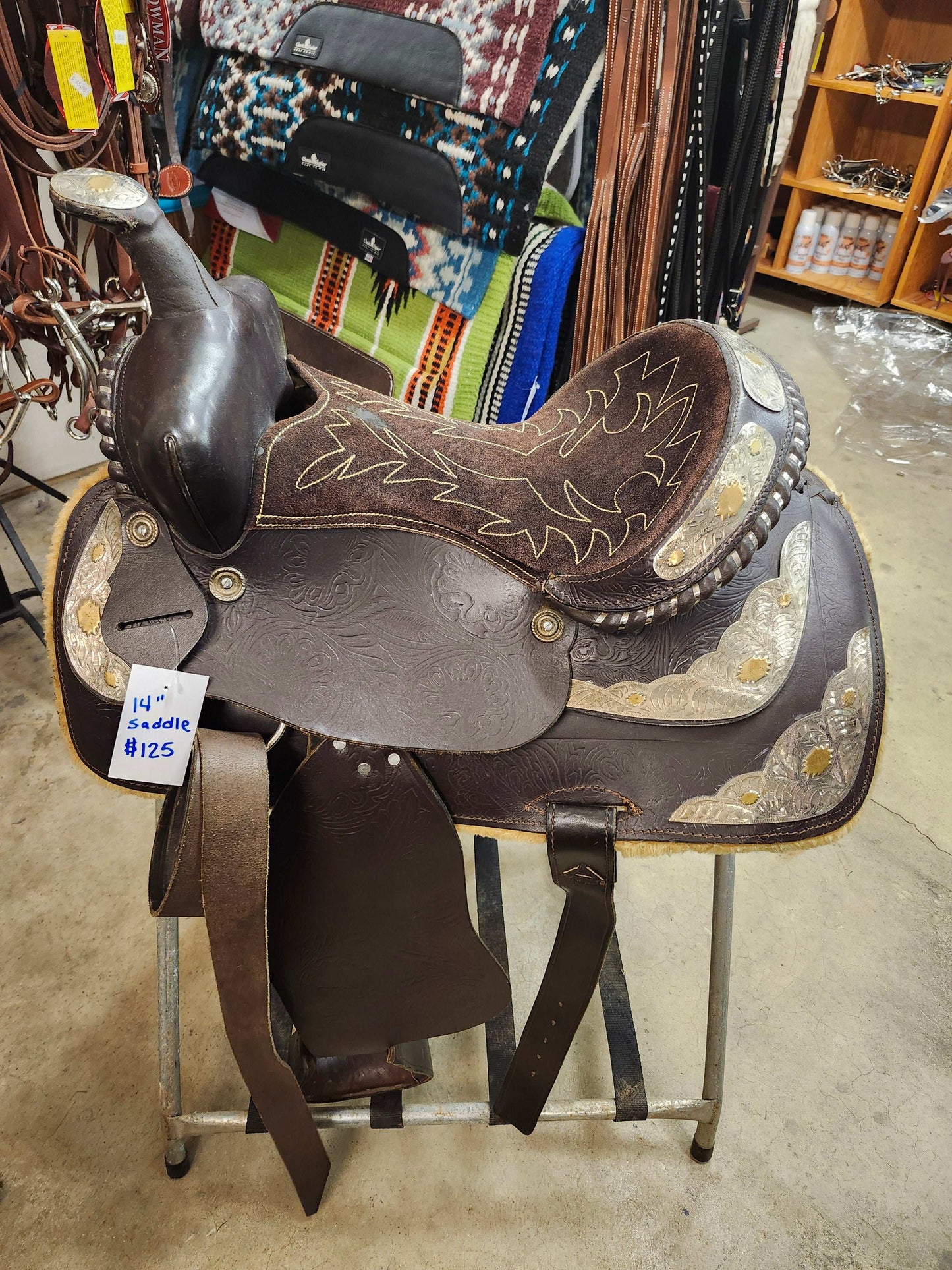 14" Youth Saddle (used, like new) Double C Western Supply