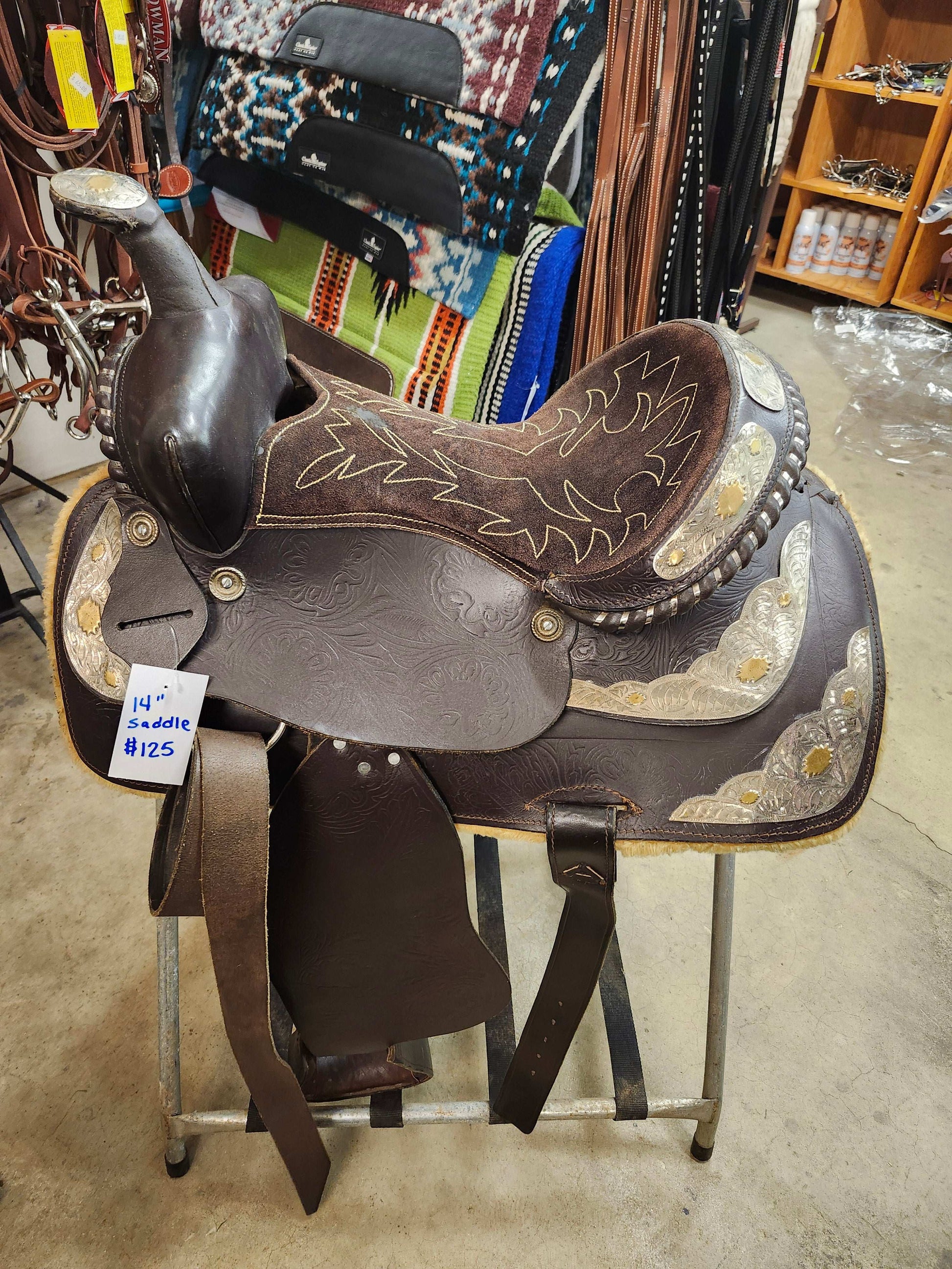 14" Youth Saddle (used, like new) Double C Western Supply