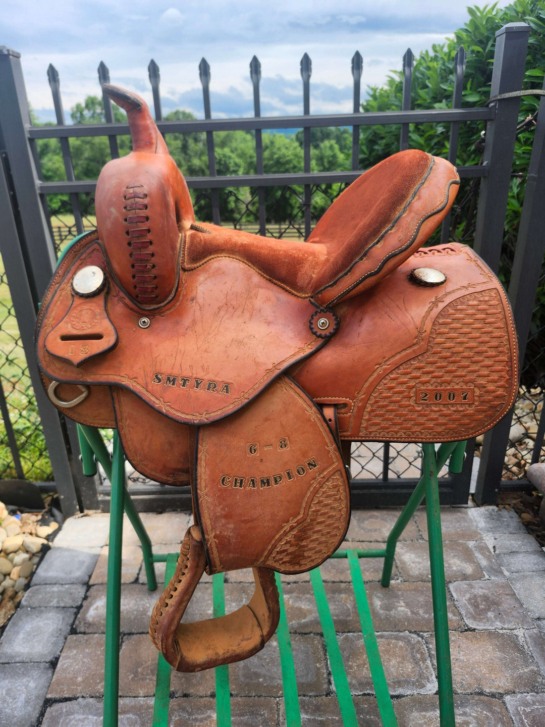 13" 2007 Youth Barrel Saddle Saddle Running P