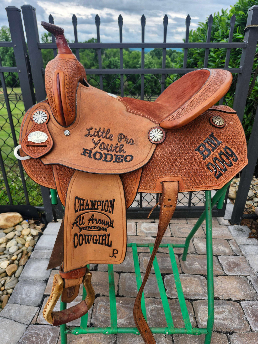 15" 2009 Running P Barrel Saddle Saddle Running P