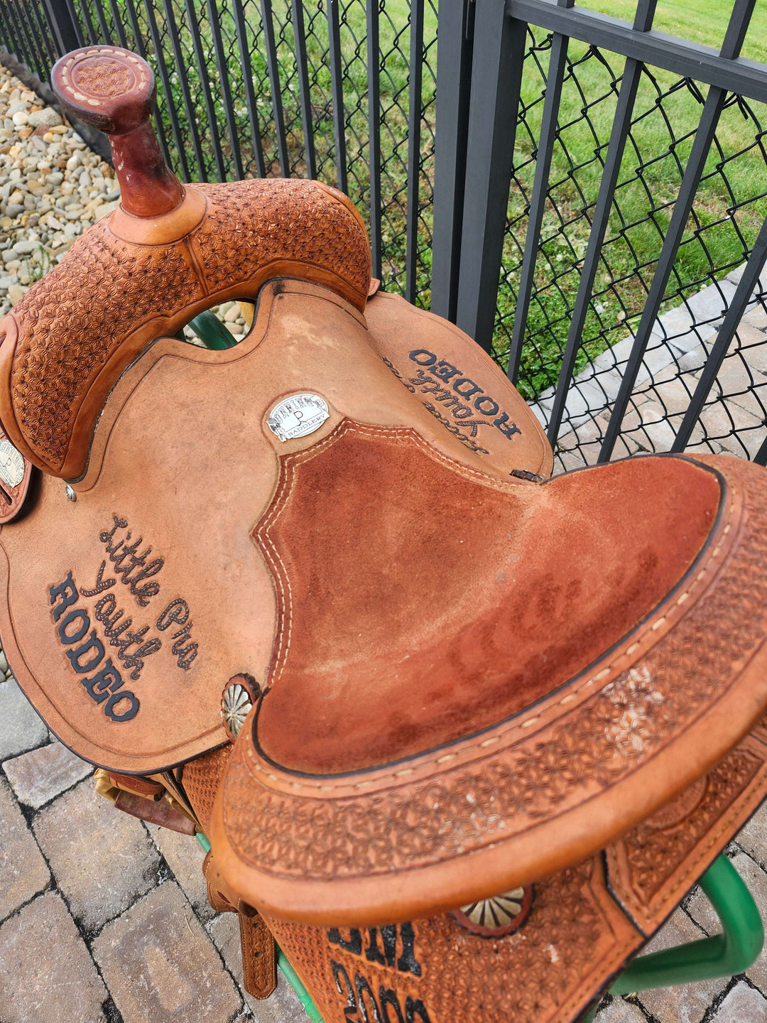 15" 2009 Running P Barrel Saddle Saddle Running P
