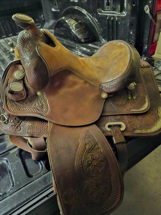 Circle Y Richard Shrake's Equitation Resistance Free Reining Saddle Double C Western Supply