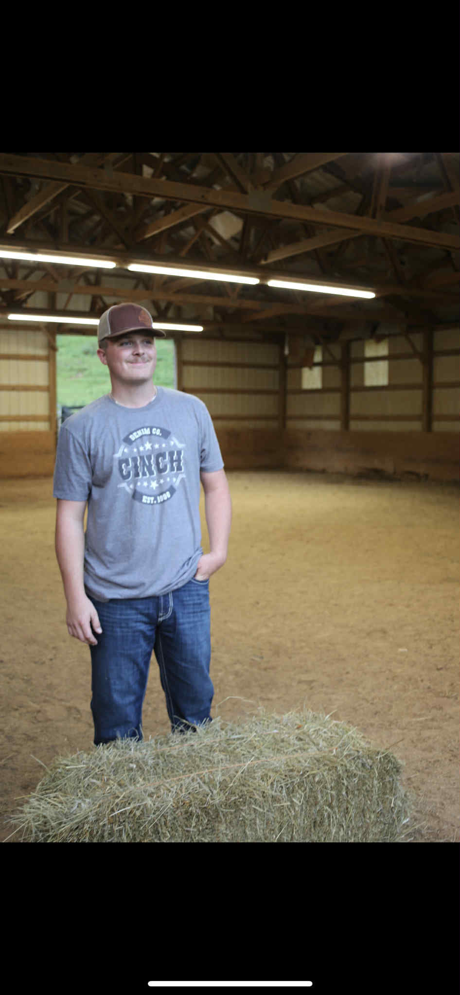 CINCH MEN'S S/S JERSEY TEE/GRAY MTT1690690 T Shirt Cinch