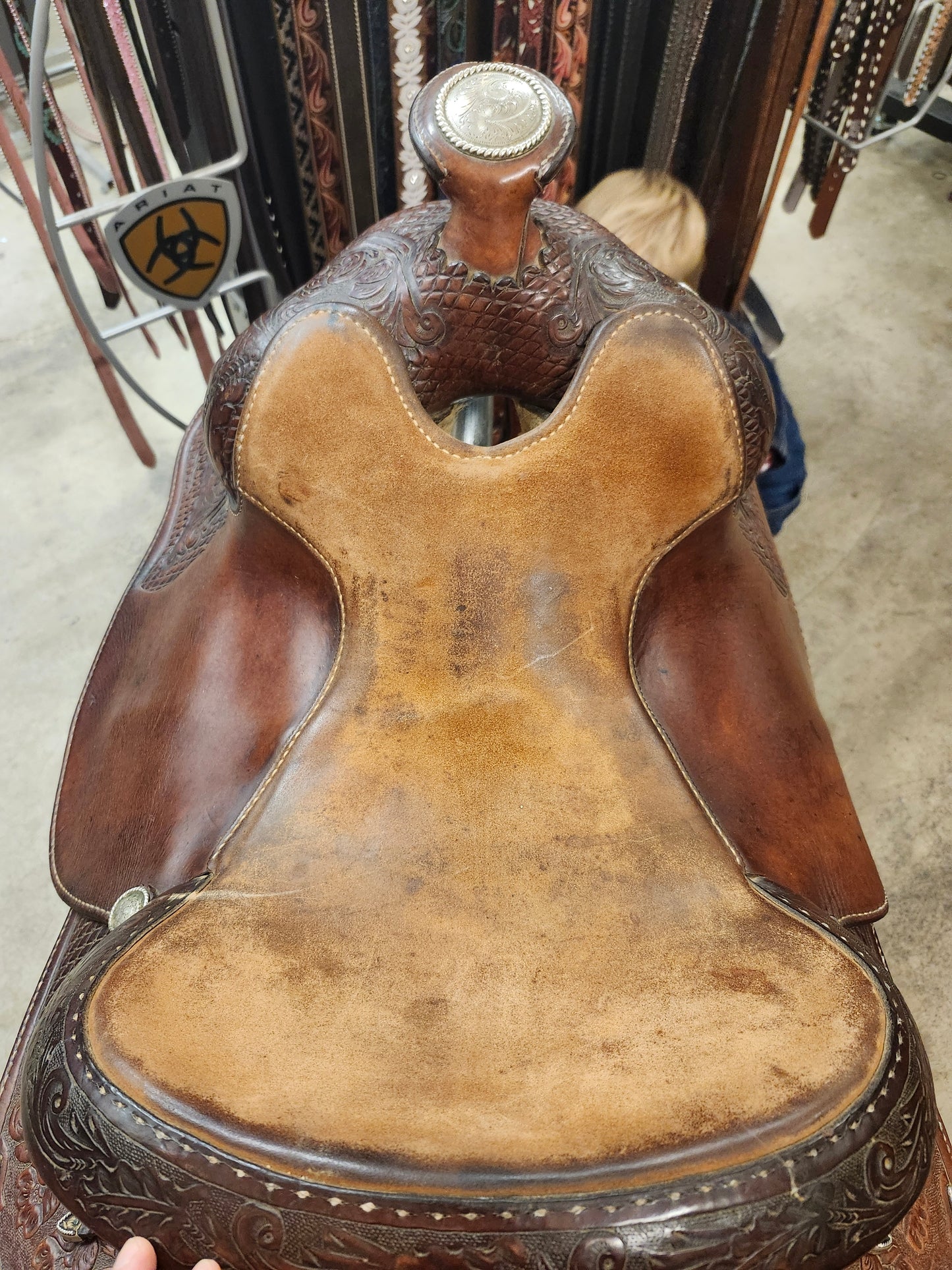 Circle Y Richard Shrake's Equitation Resistance Free Reining Saddle Double C Western Supply