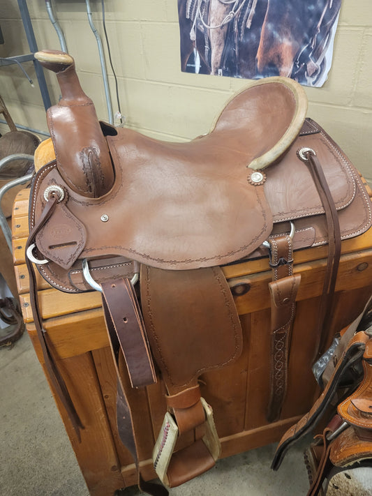 17" Corriente Association Ranch Saddle Double C Western Supply