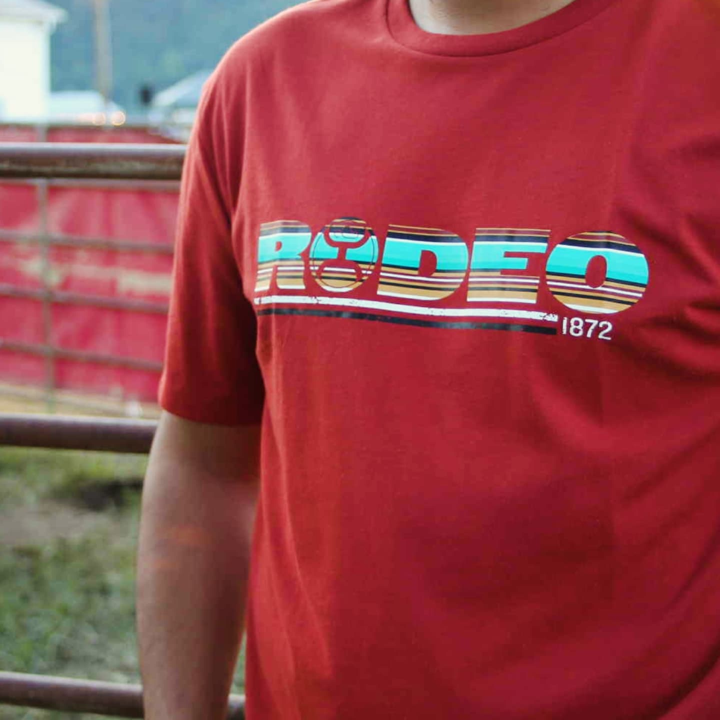 Hooey "Rodeo" Crimson w/ Serape T-shirt T Shirt Hooey