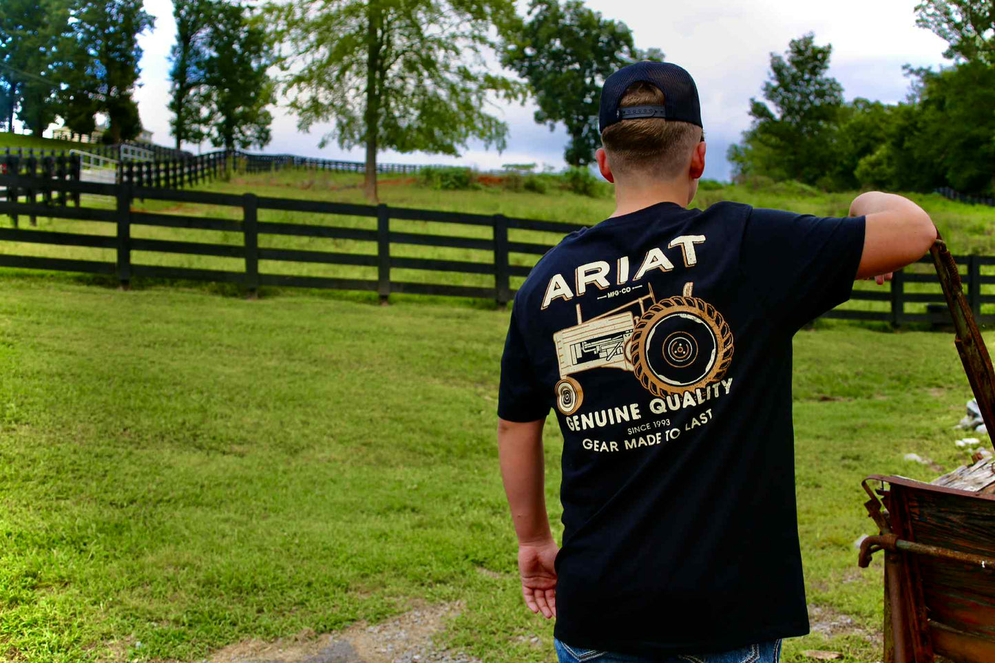 Men's Ariat Gramps Tractor T-Shirt Black - 10062425 T-Shirt ariatmens Ariat