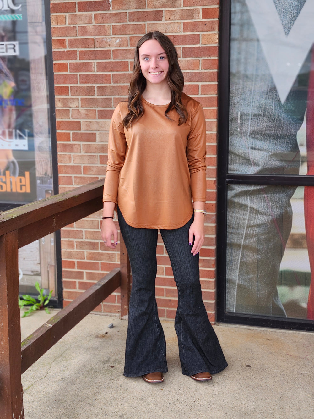 Wrangler® X Lainey Wilson Pull on Bell Jean - Washed Black 112370416 Jeans Wrangler