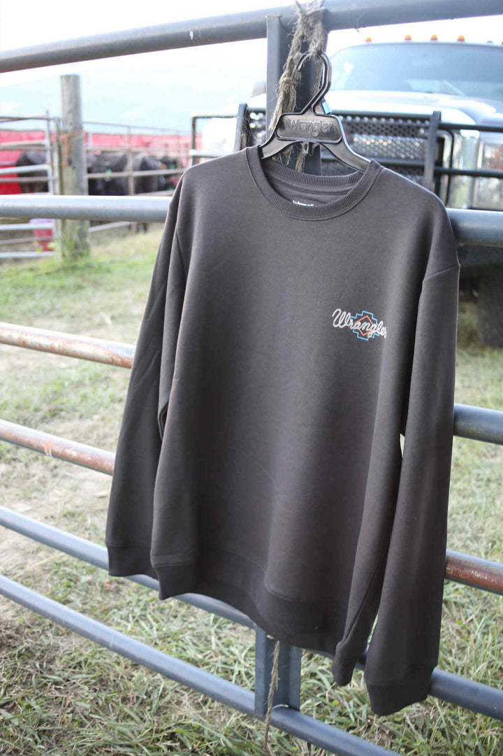 Wrangler® Graphic Pullover - Regular Fit - Espresso 112365700 Sweatshirt 20% off Wrangler Wrangler