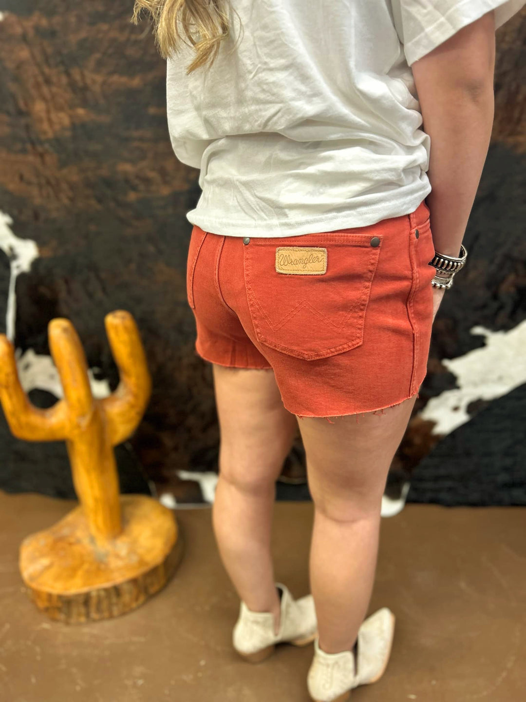 Wrangler Retro® Cowboy Short - High Rise - Amber Shorts Women's Wrangler