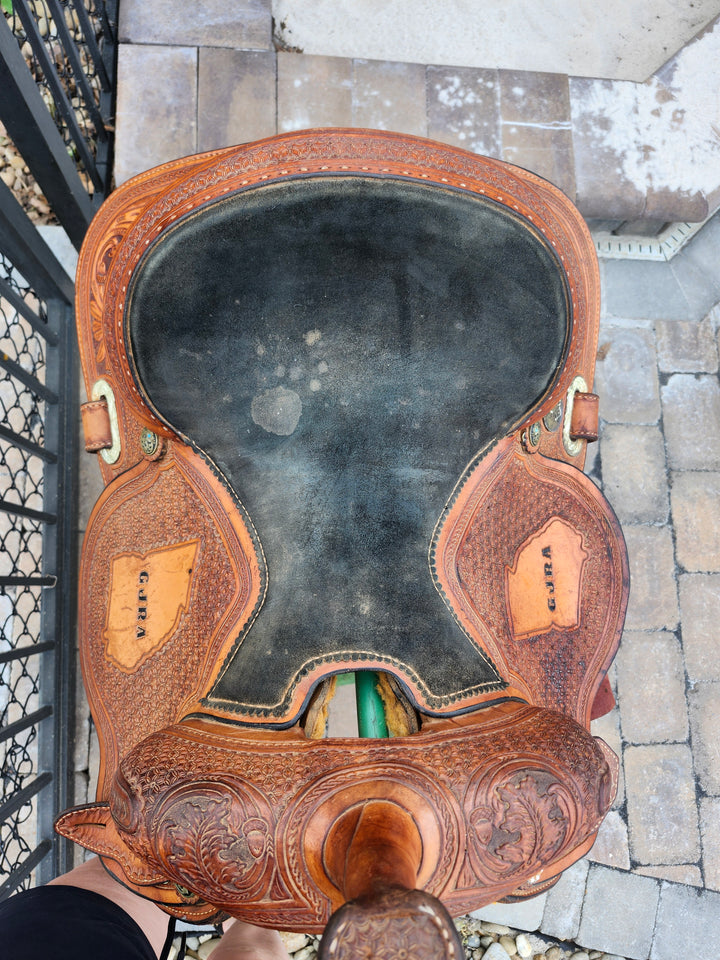 14.5" 2012 Reinsman Trophy Barrel Saddle – Like New Condition Reinsman