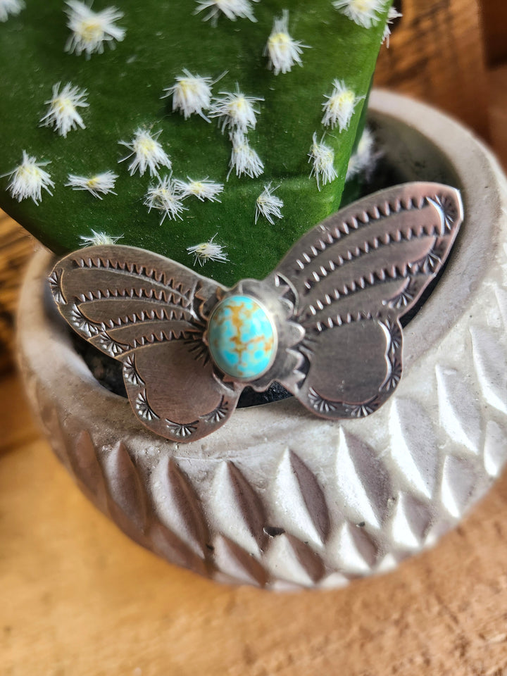 Genuine Turquoise Butterfly Ring
