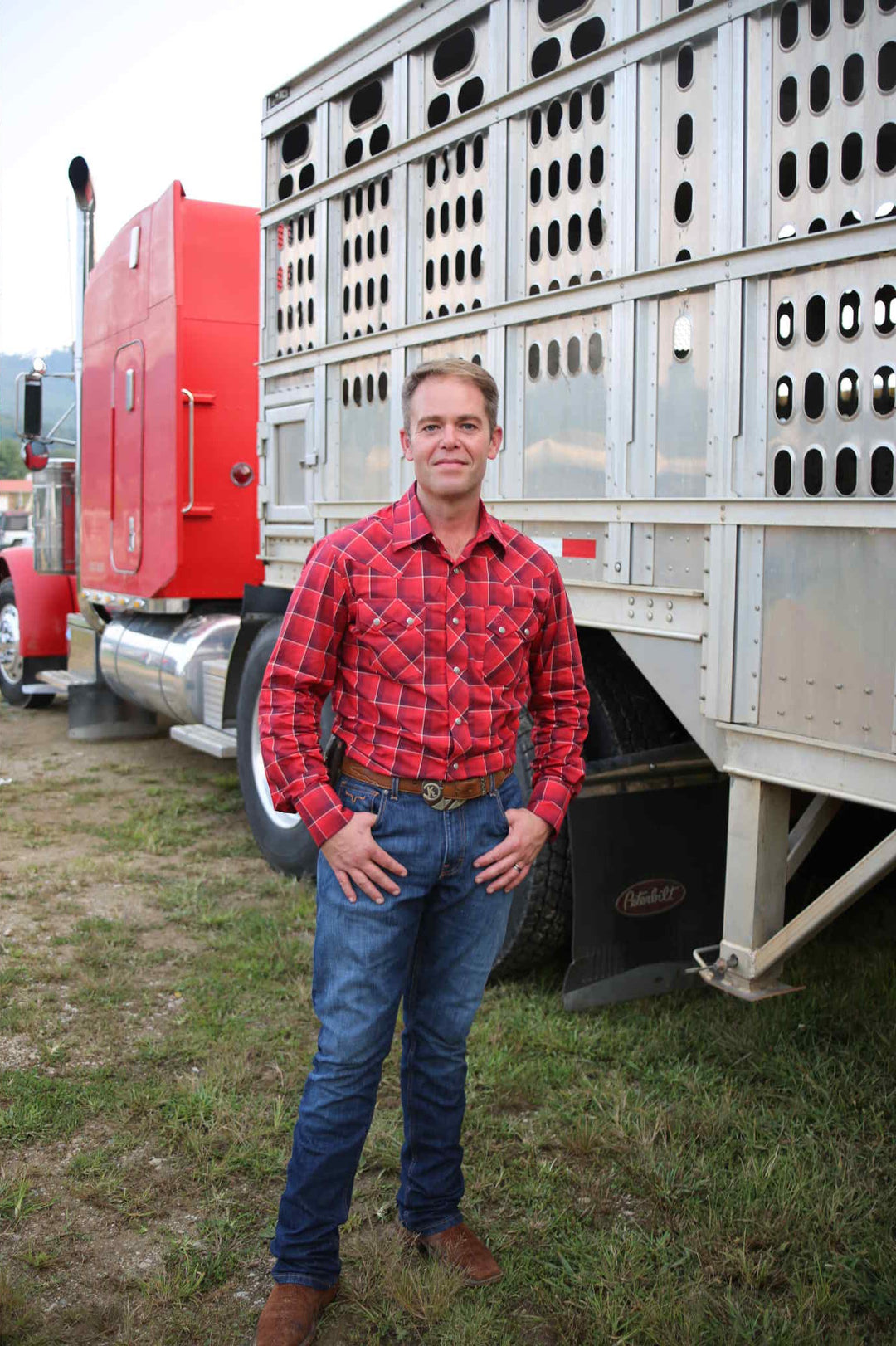 Wrangler Retro® Long Sleeve Shirt - Modern Fit - Red 112368057 Shirt Wrangler