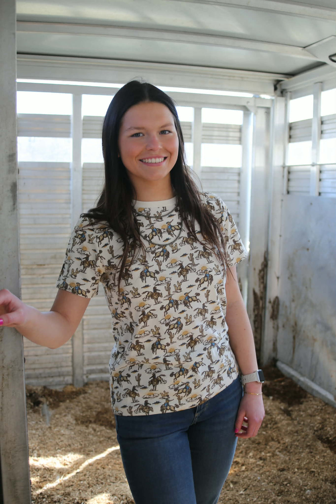 Wrangler Retro® Vintage Knit Tee - Cream - 112375050 Shirt Women's Wrangler Wrangler