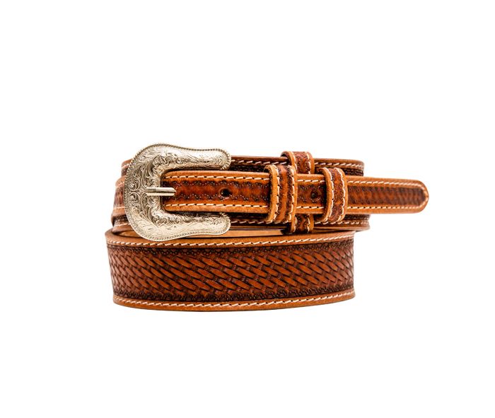 VANDAL HAND-TOOLED LEATHER BELT Myra