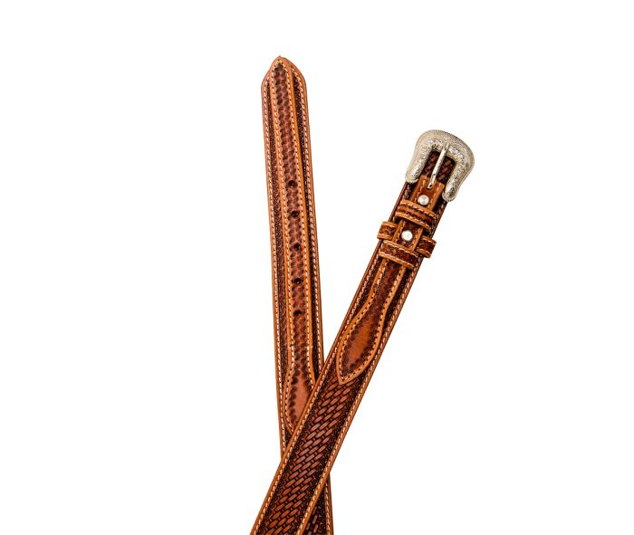 VANDAL HAND-TOOLED LEATHER BELT Myra