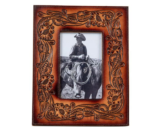 THIS MOMENT IN TIME HAND-TOOLED PHOTO FRAME Myra