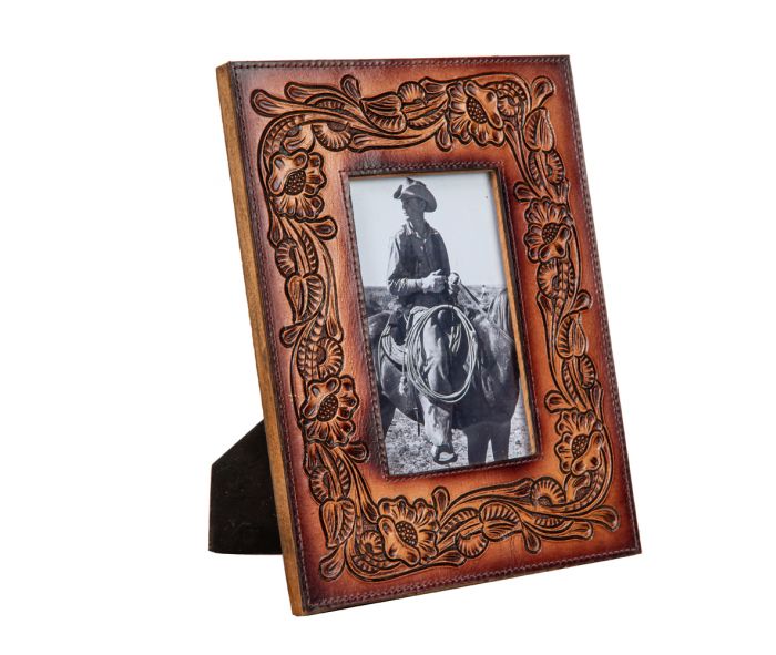 THIS MOMENT IN TIME HAND-TOOLED PHOTO FRAME Myra