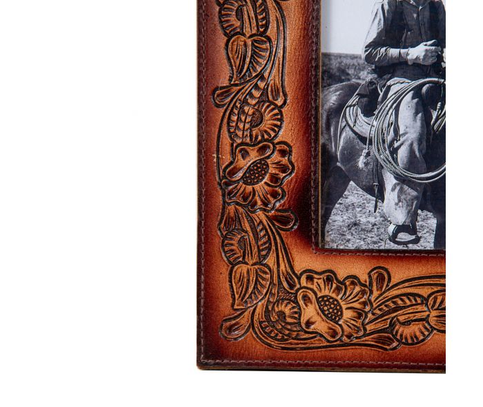 THIS MOMENT IN TIME HAND-TOOLED PHOTO FRAME Myra