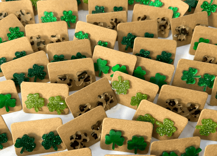 🍀 Shamrock Acrylic Stud Earrings 🍀 - Double C Western SupplyKate Tuesday Jewelry