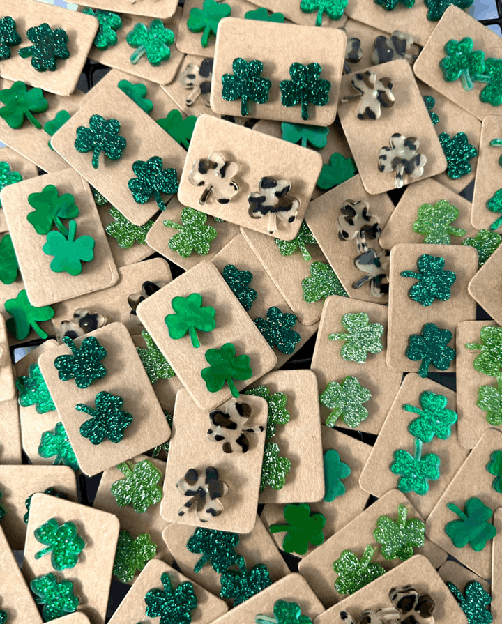 🍀 Shamrock Acrylic Stud Earrings 🍀 - Double C Western SupplyKate Tuesday Jewelry