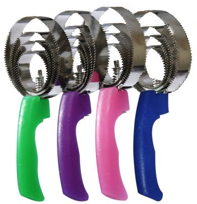 Showman metal spring curry comb with glitter handle - Double C Western SupplyShiloh
