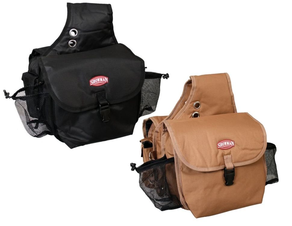 Showman nylon cordura insulated saddle bag with buckle closure 296073 - Double C Western SupplyShiloh