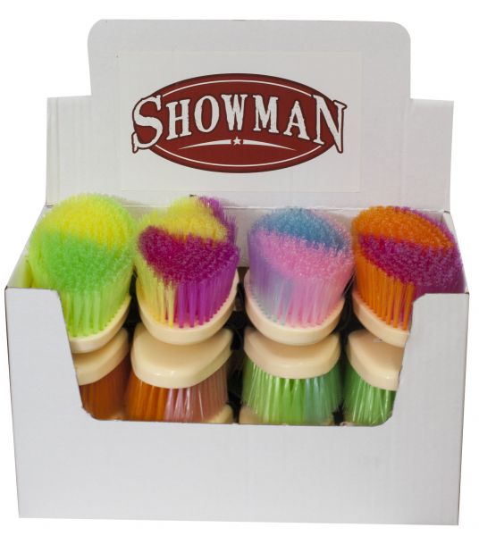 Showman Two toned medium bristle brush - Double C Western SupplyShiloh