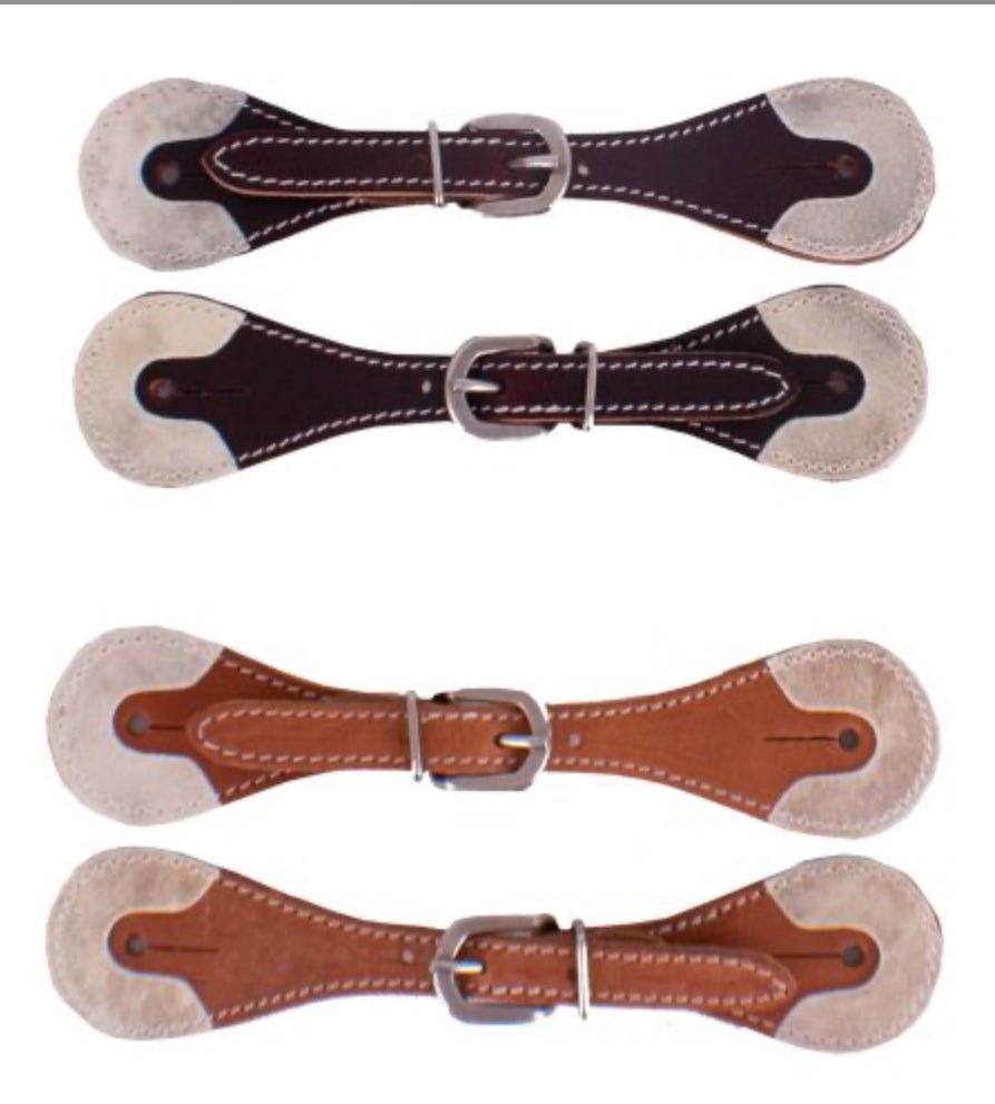 Showman Youth Leather Spur Straps - Double C Western SupplyShiloh