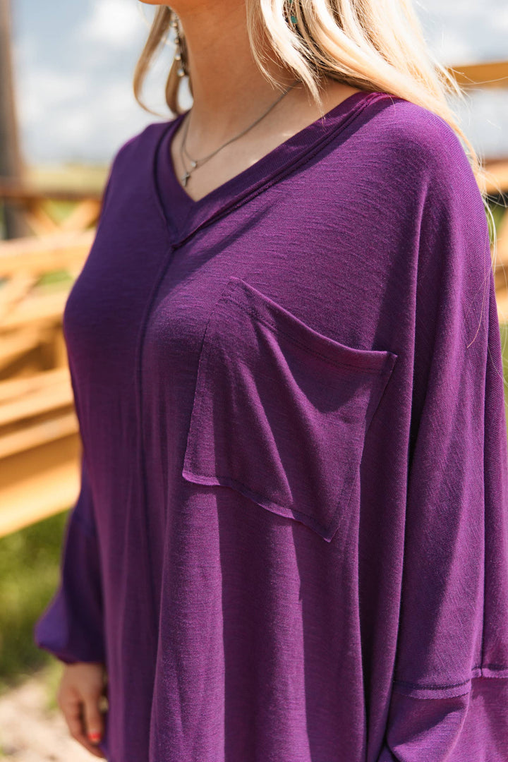 Soft Relaxed Draped Top - Double C Western SupplyAndrée by Unit