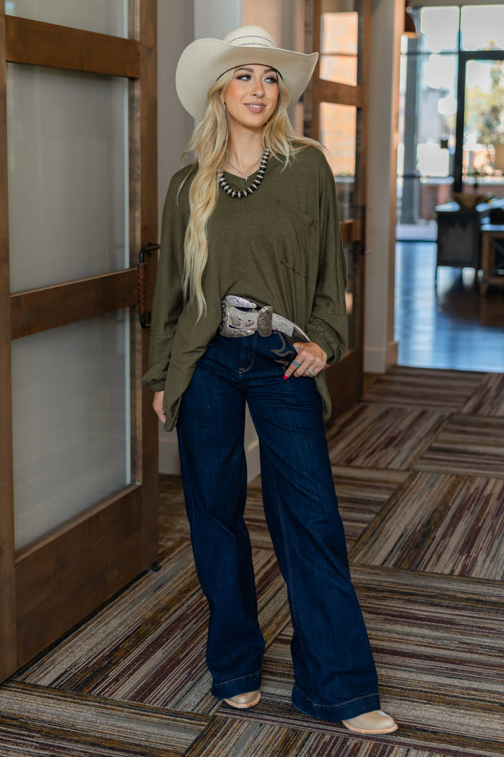 Soft Relaxed Draped Top - Double C Western SupplyAndrée by Unit