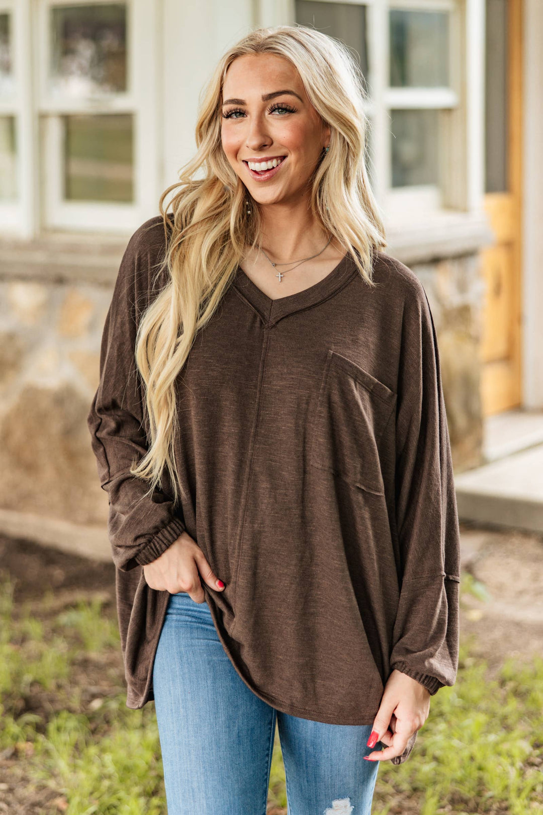 Soft Relaxed Draped Top - Double C Western SupplyAndrée by Unit