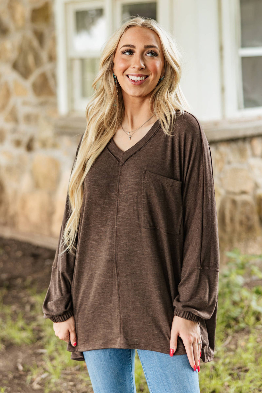 Soft Relaxed Draped Top - Double C Western SupplyAndrée by Unit