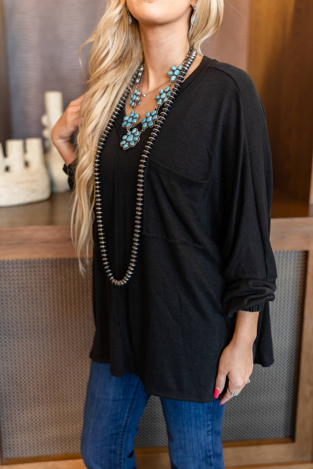 Soft Relaxed Draped Top - Double C Western SupplyAndrée by Unit