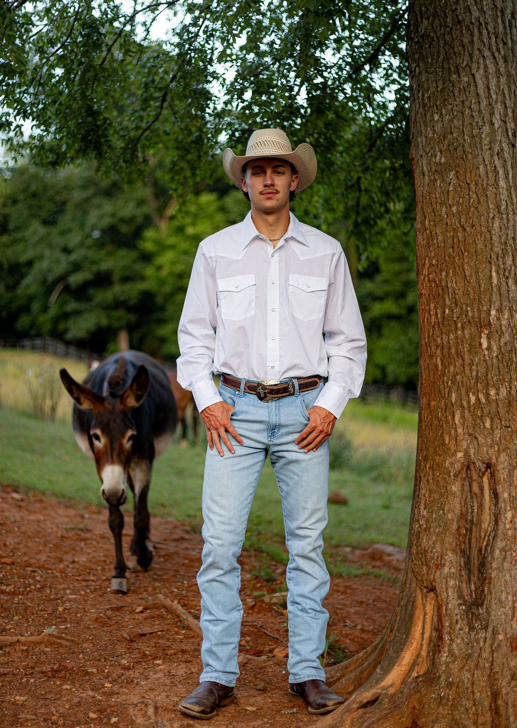 Sport Western Snap Shirt - Black And White - Double C Western SupplyWrangler